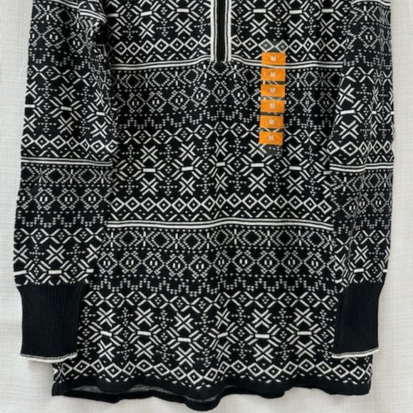 Eddie Bauer Fair Isle 1/2-zip Women's Sweater -NWT-Medium - Picture 2 of 7